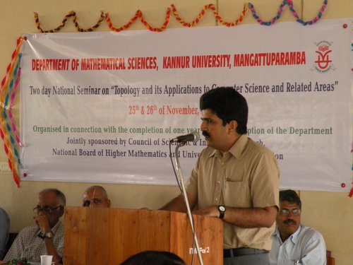 Welcome speech by Dr.T.V.Ramakrishnan